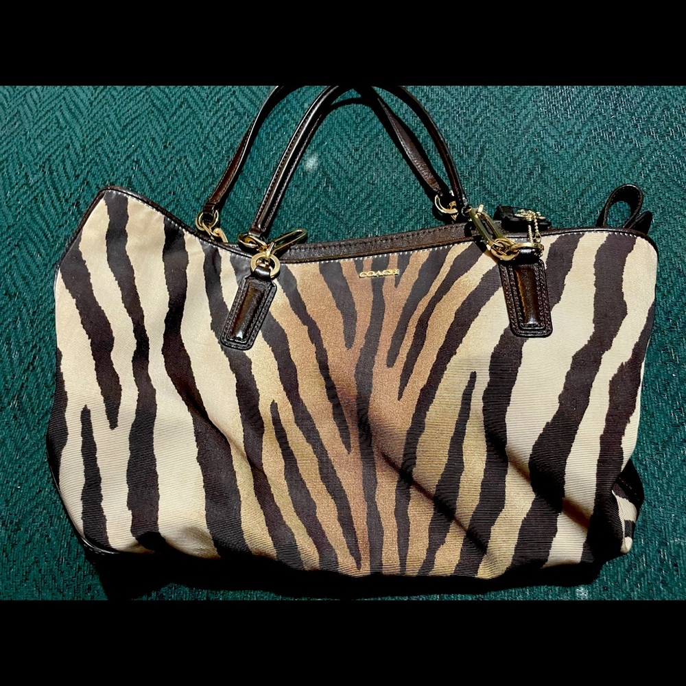 Madison Zebra Coach Purse